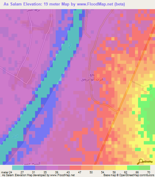 As Salam,Egypt Elevation Map