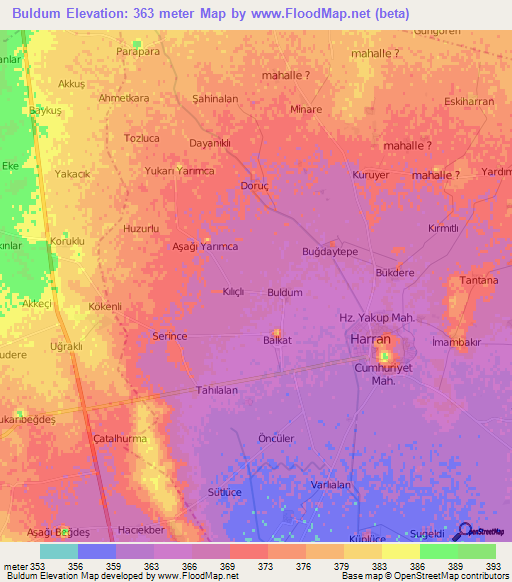 Buldum,Turkey Elevation Map