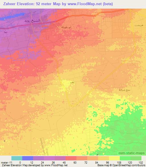 Zaheer,Egypt Elevation Map