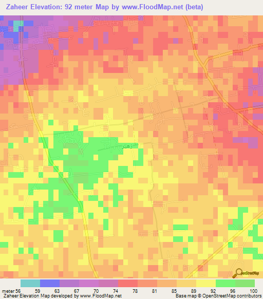 Zaheer,Egypt Elevation Map