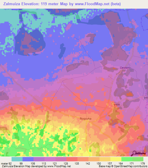 Zalmuiza,Latvia Elevation Map