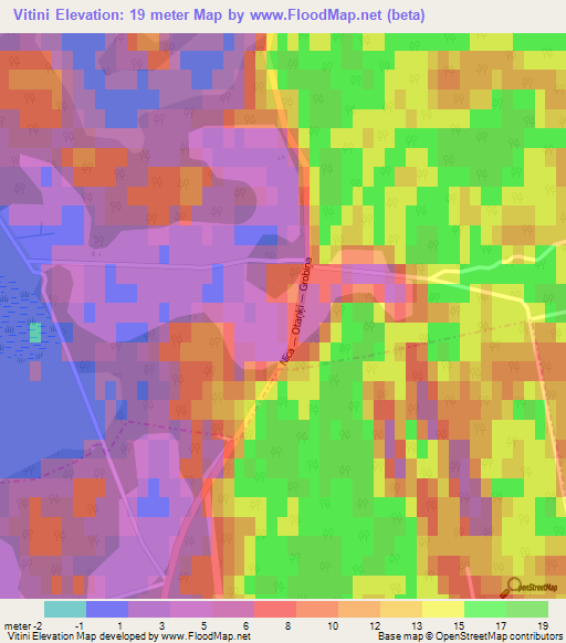 Vitini,Latvia Elevation Map