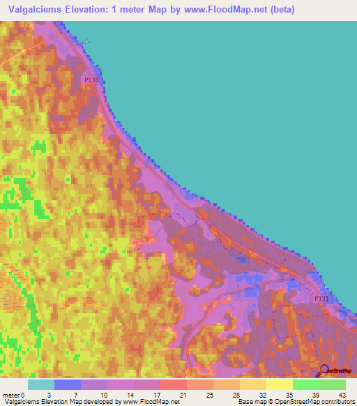 Valgalciems,Latvia Elevation Map