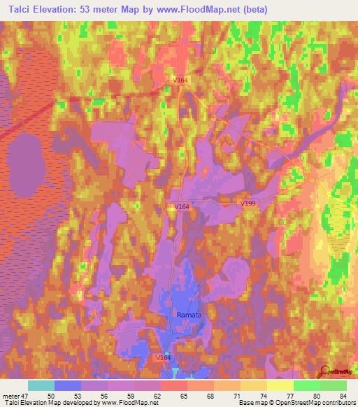 Talci,Latvia Elevation Map