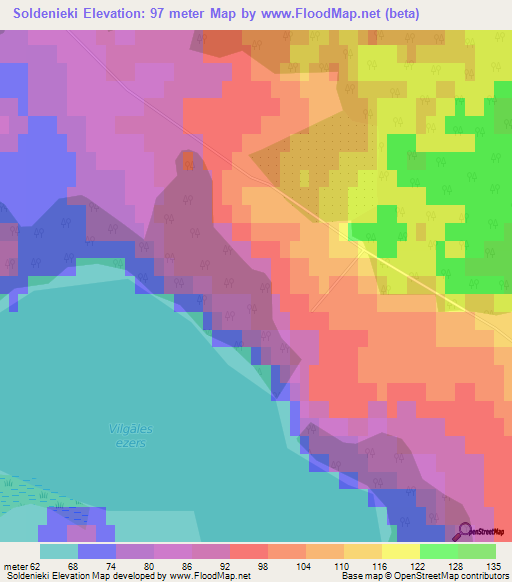 Soldenieki,Latvia Elevation Map