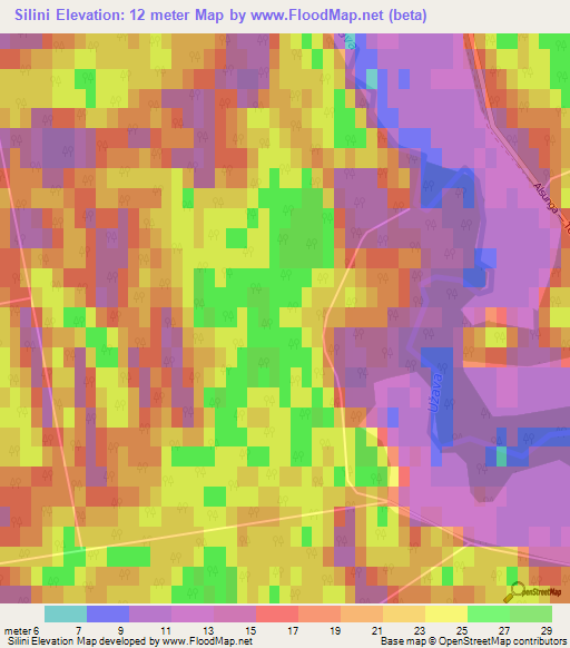 Silini,Latvia Elevation Map