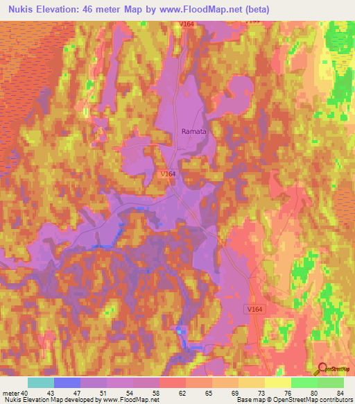 Nukis,Latvia Elevation Map