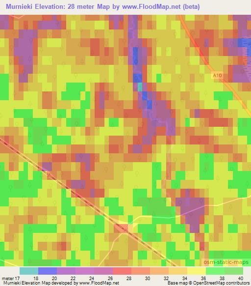 Murnieki,Latvia Elevation Map