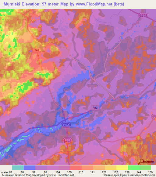 Murnieki,Latvia Elevation Map