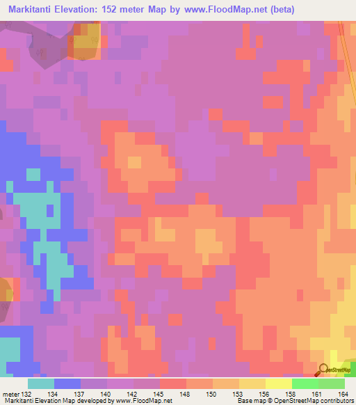 Markitanti,Latvia Elevation Map