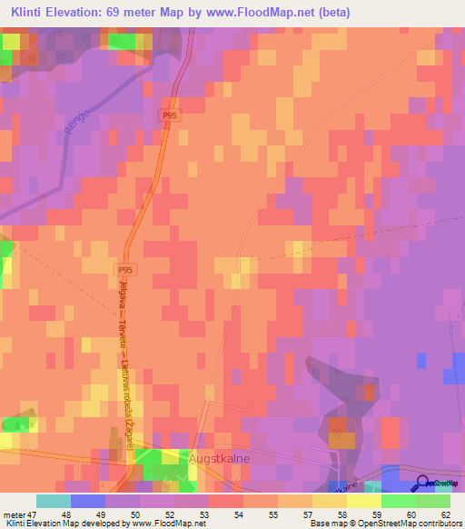 Klinti,Latvia Elevation Map