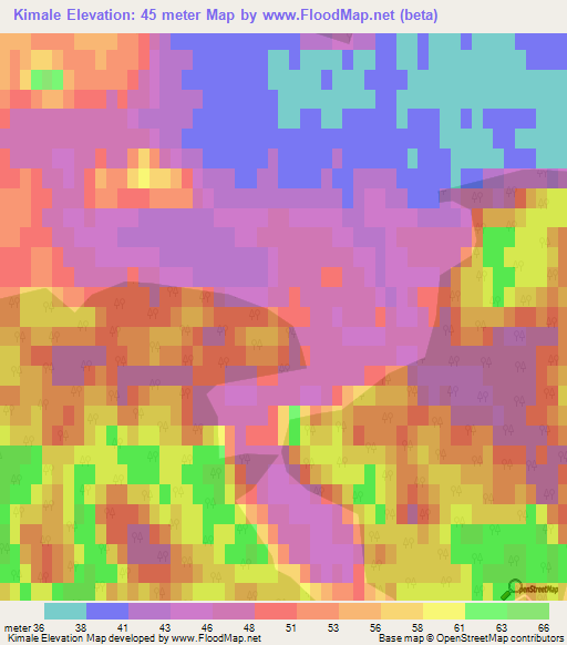 Kimale,Latvia Elevation Map