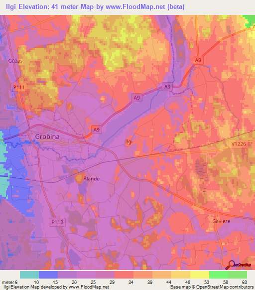 Ilgi,Latvia Elevation Map