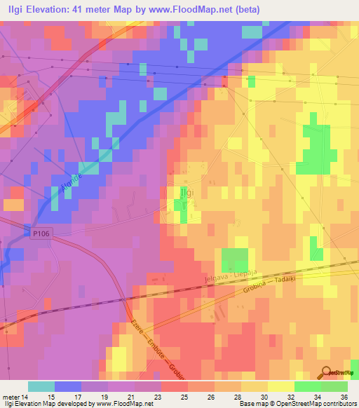 Ilgi,Latvia Elevation Map