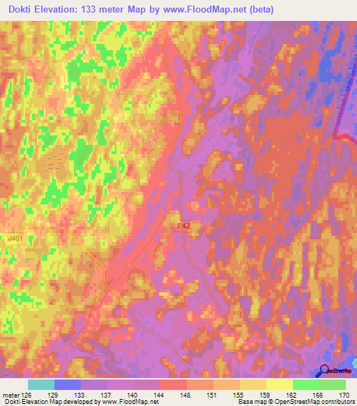 Dokti,Latvia Elevation Map