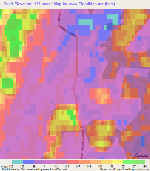 Dokti,Latvia Elevation Map