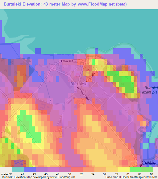 Burtnieki,Latvia Elevation Map