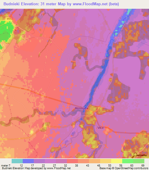 Budnieki,Latvia Elevation Map