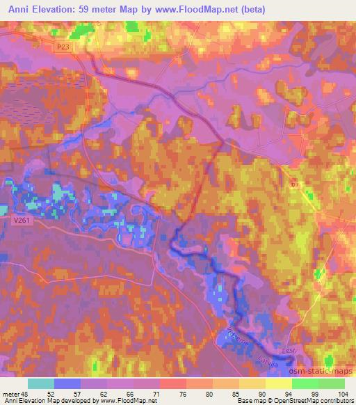 Anni,Latvia Elevation Map