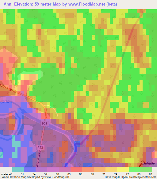 Anni,Latvia Elevation Map