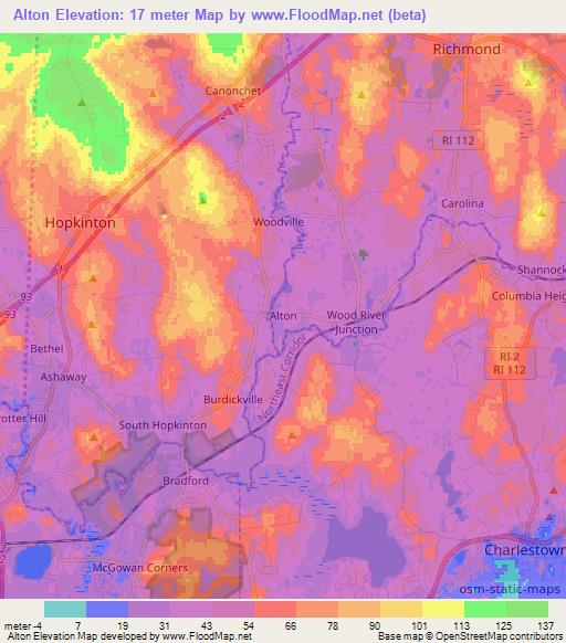 Alton,US Elevation Map