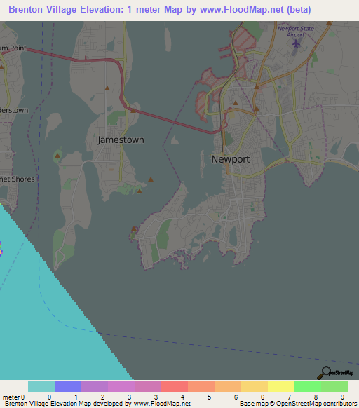 Brenton Village,US Elevation Map