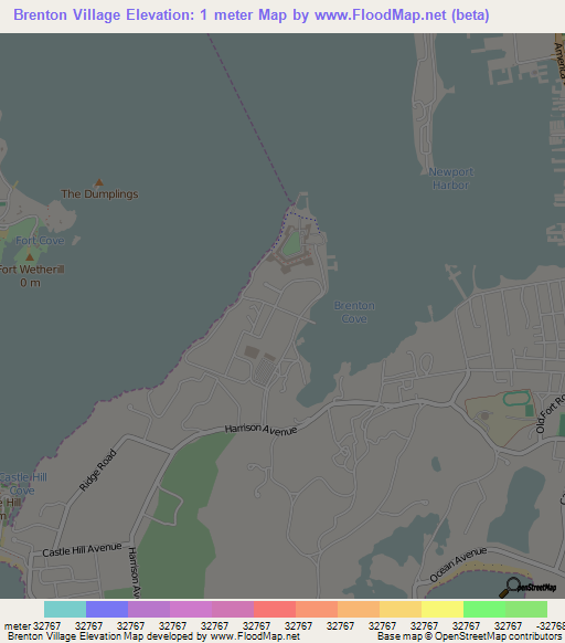 Brenton Village,US Elevation Map