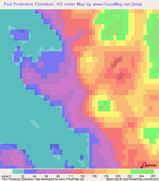 Port Protection,US Elevation Map