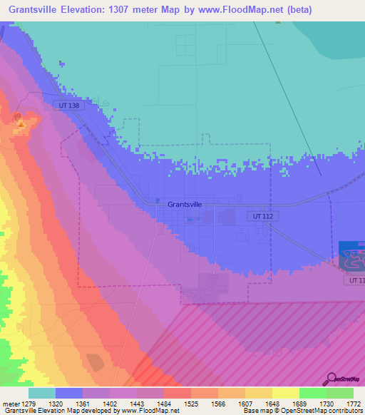 Grantsville,US Elevation Map