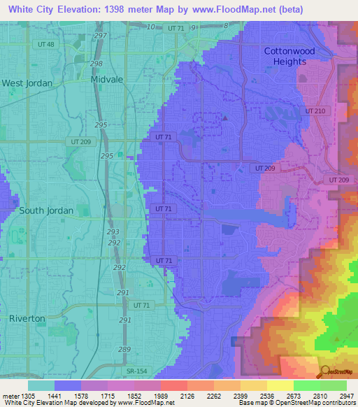 White City,US Elevation Map