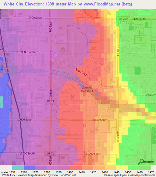 White City,US Elevation Map