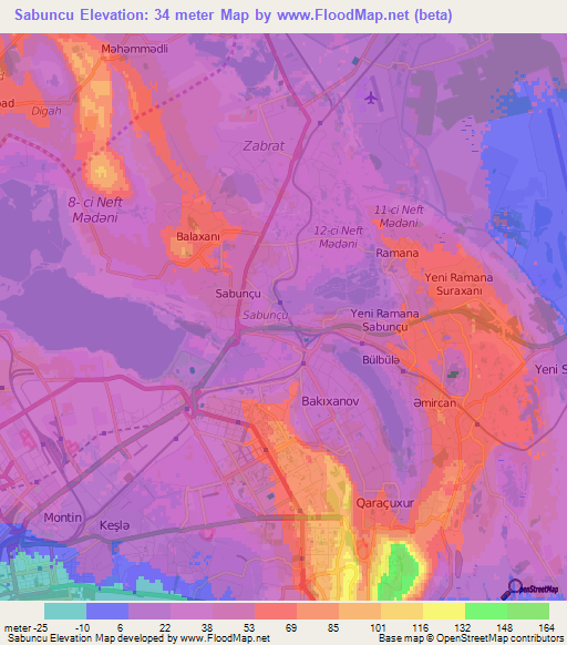 Sabuncu,Azerbaijan Elevation Map