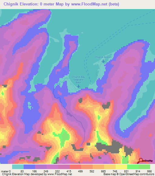 Chignik,US Elevation Map