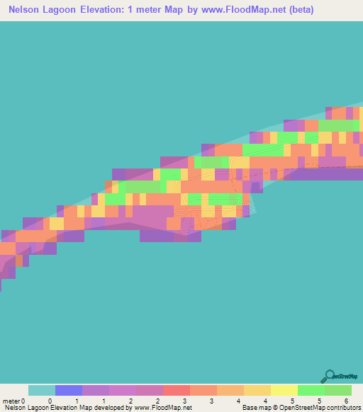 Nelson Lagoon,US Elevation Map