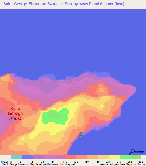 Saint George,US Elevation Map