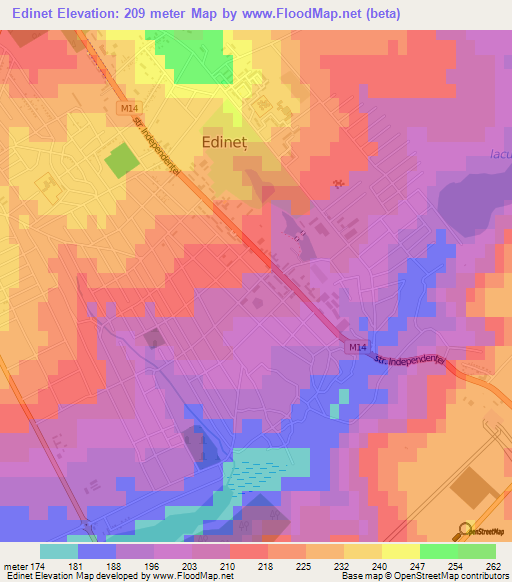 Edinet,Moldova Elevation Map