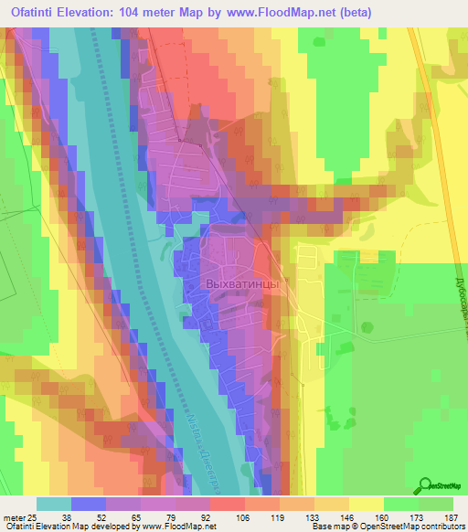 Ofatinti,Moldova Elevation Map