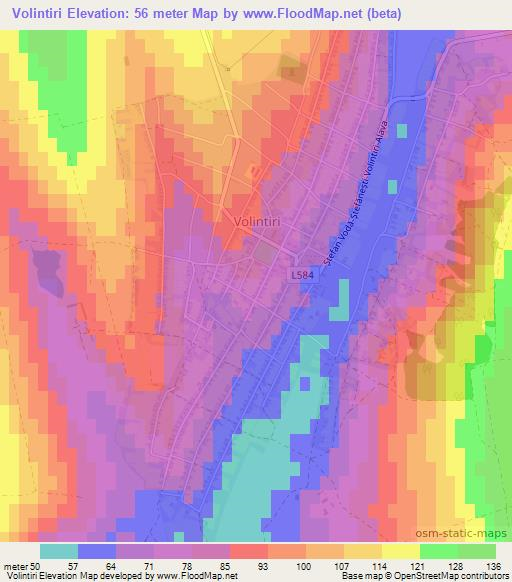 Volintiri,Moldova Elevation Map