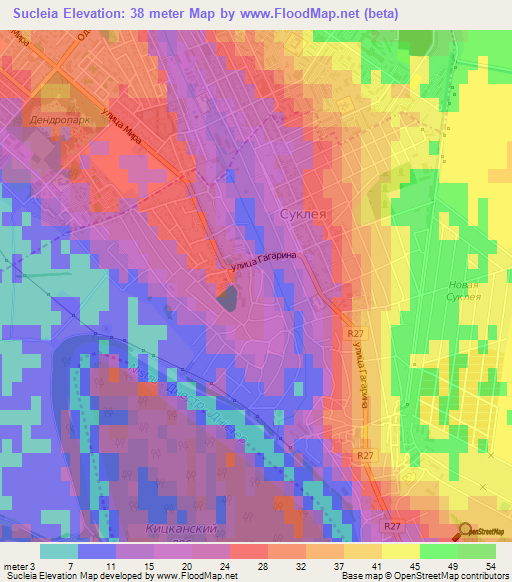 Sucleia,Moldova Elevation Map