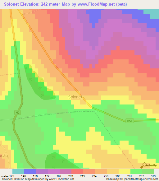 Solonet,Moldova Elevation Map