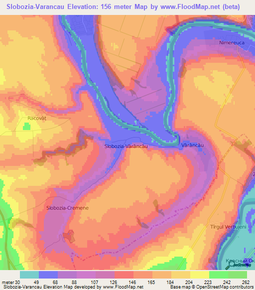 Slobozia-Varancau,Moldova Elevation Map