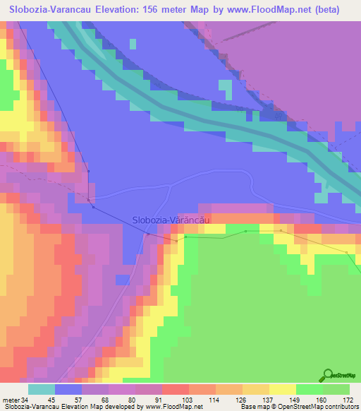 Slobozia-Varancau,Moldova Elevation Map