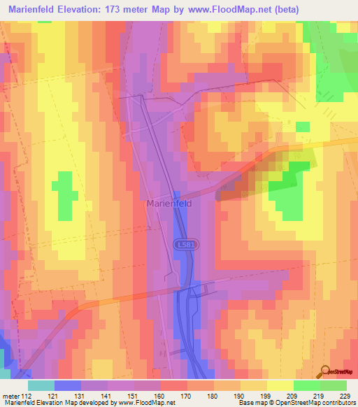 Marienfeld,Moldova Elevation Map