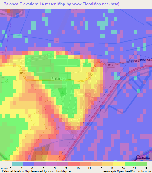 Palanca,Moldova Elevation Map