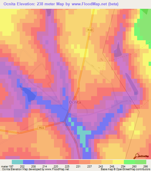 Ocnita,Moldova Elevation Map