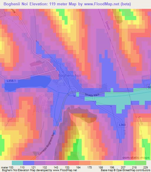 Boghenii Noi,Moldova Elevation Map