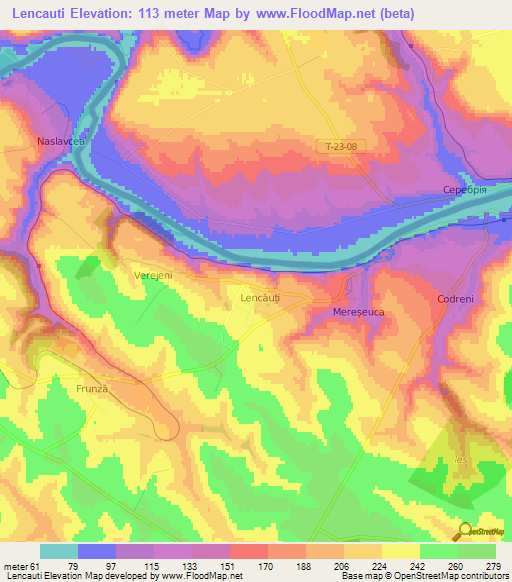 Lencauti,Moldova Elevation Map