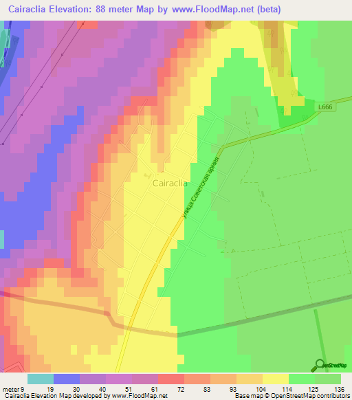 Cairaclia,Moldova Elevation Map