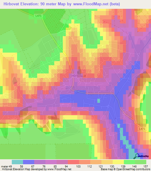 Hirbovat,Moldova Elevation Map