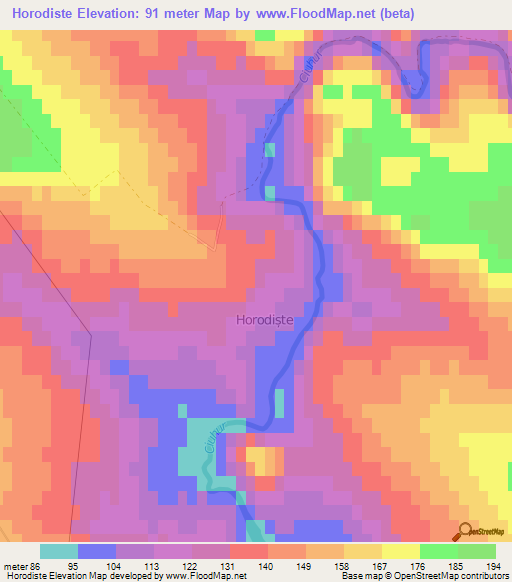 Horodiste,Moldova Elevation Map